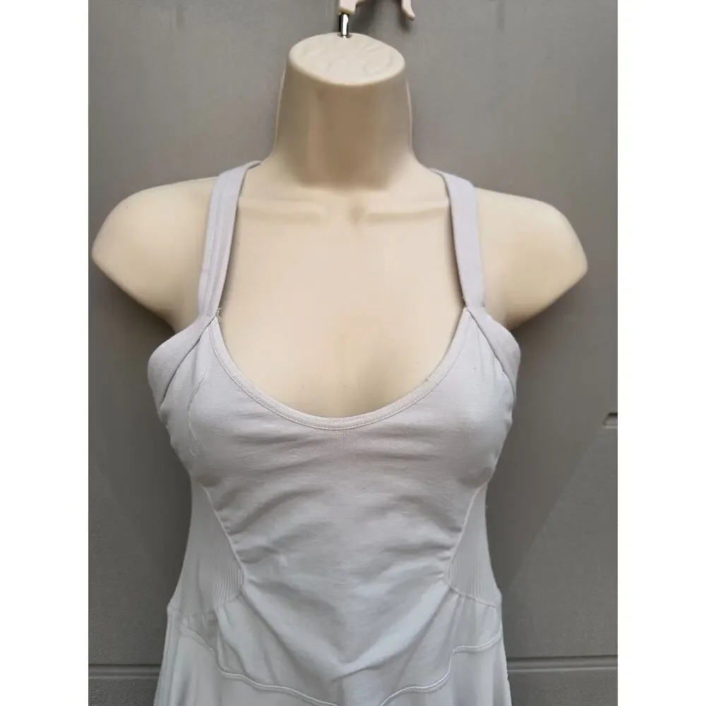Free People Movement Good Karma Purple Strappy Back Athletic Mini Dress M Tennis